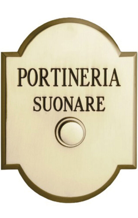 Campanello in ottone sagomato personalizzato